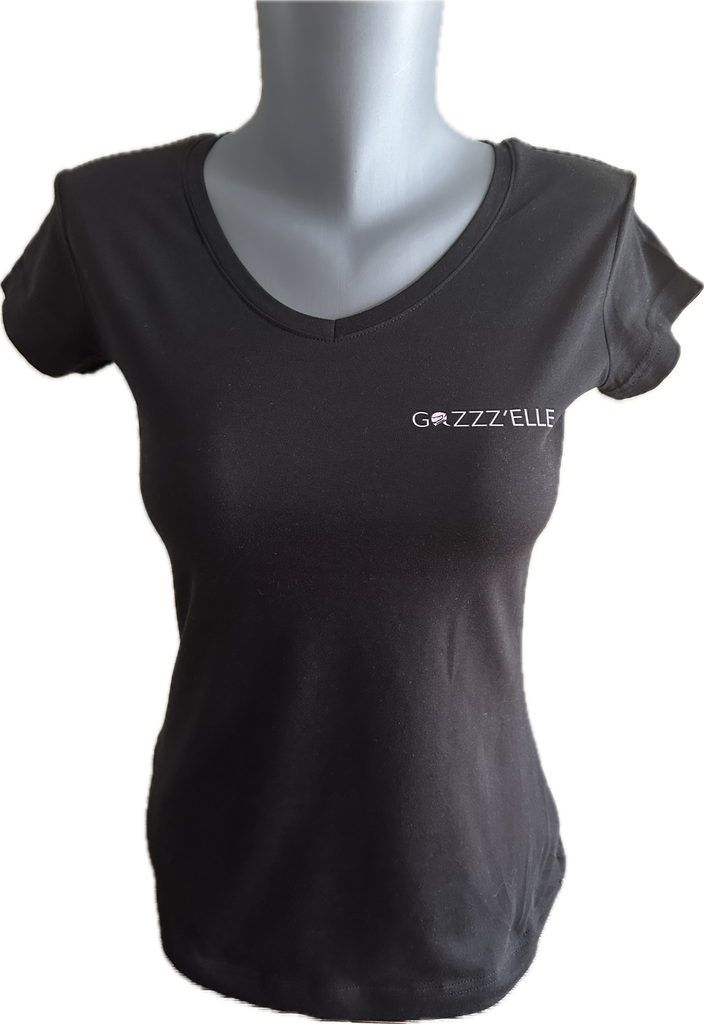 T-Shirt GAZZZ'ELLE CLASSIC noir et or