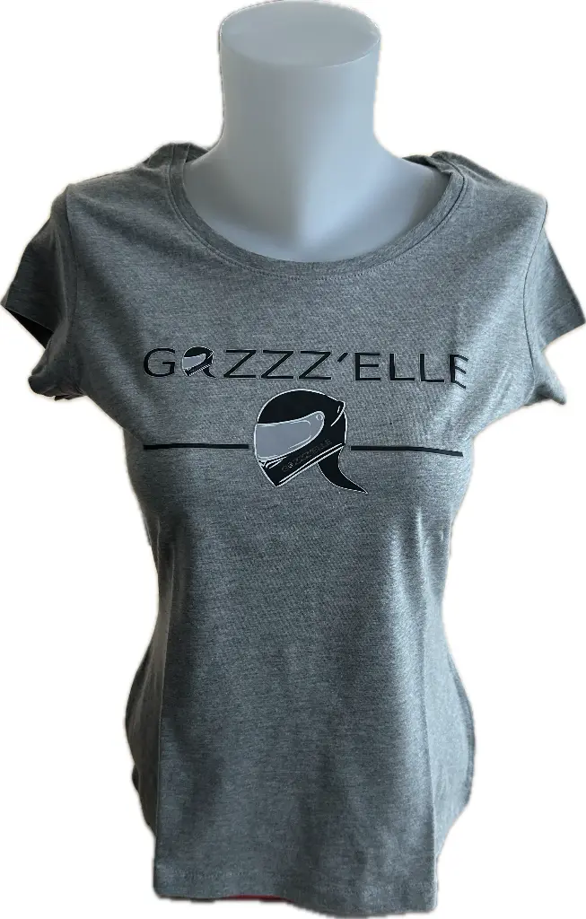 T-shirt GAZZZ'ELLE ONE gris et noir