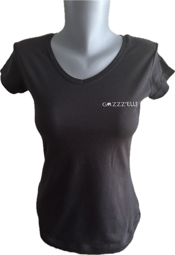 T-Shirt GAZZZ'ELLE CLASSIC noir et or